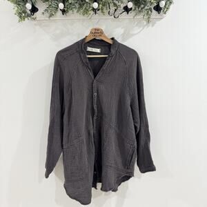 Free People We The Free Summer Daydream Gray Top Small AS